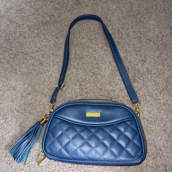 Blue Joy & Iman Shoulder Bag Crossbody Purse - Picture 1 of 4